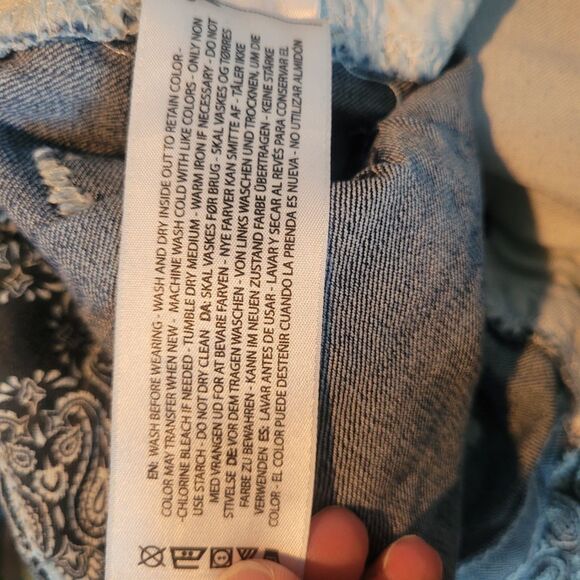 Ariat Real Denim Western Mid Rise Straight Jeans Women's Size 32 R Blue Denim - Picture 11 of 15